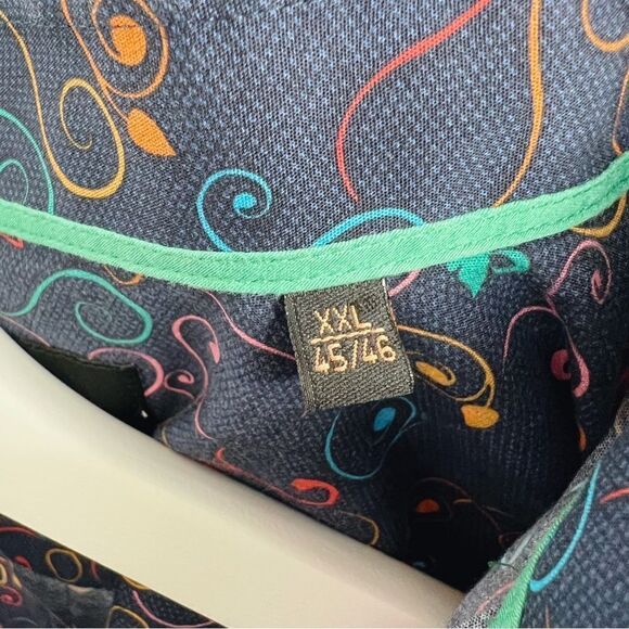 Q Baqchi Men's Abstract Art Button Up Dress Shirt‎ XXL 45/46 - Picture 6 of 6